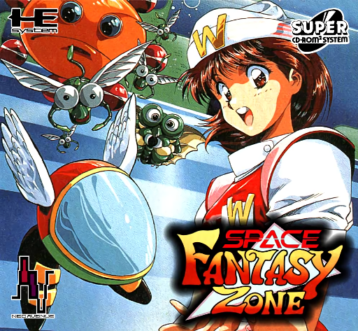 Space Fantasy Zone box art for PC Engine CD